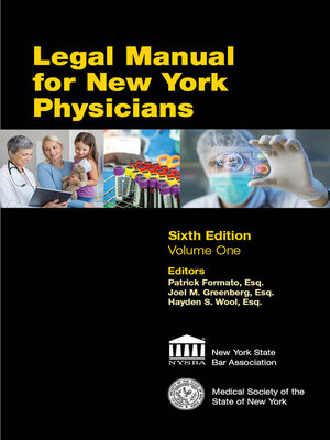 cover image of Legal Manual for New York Physicians